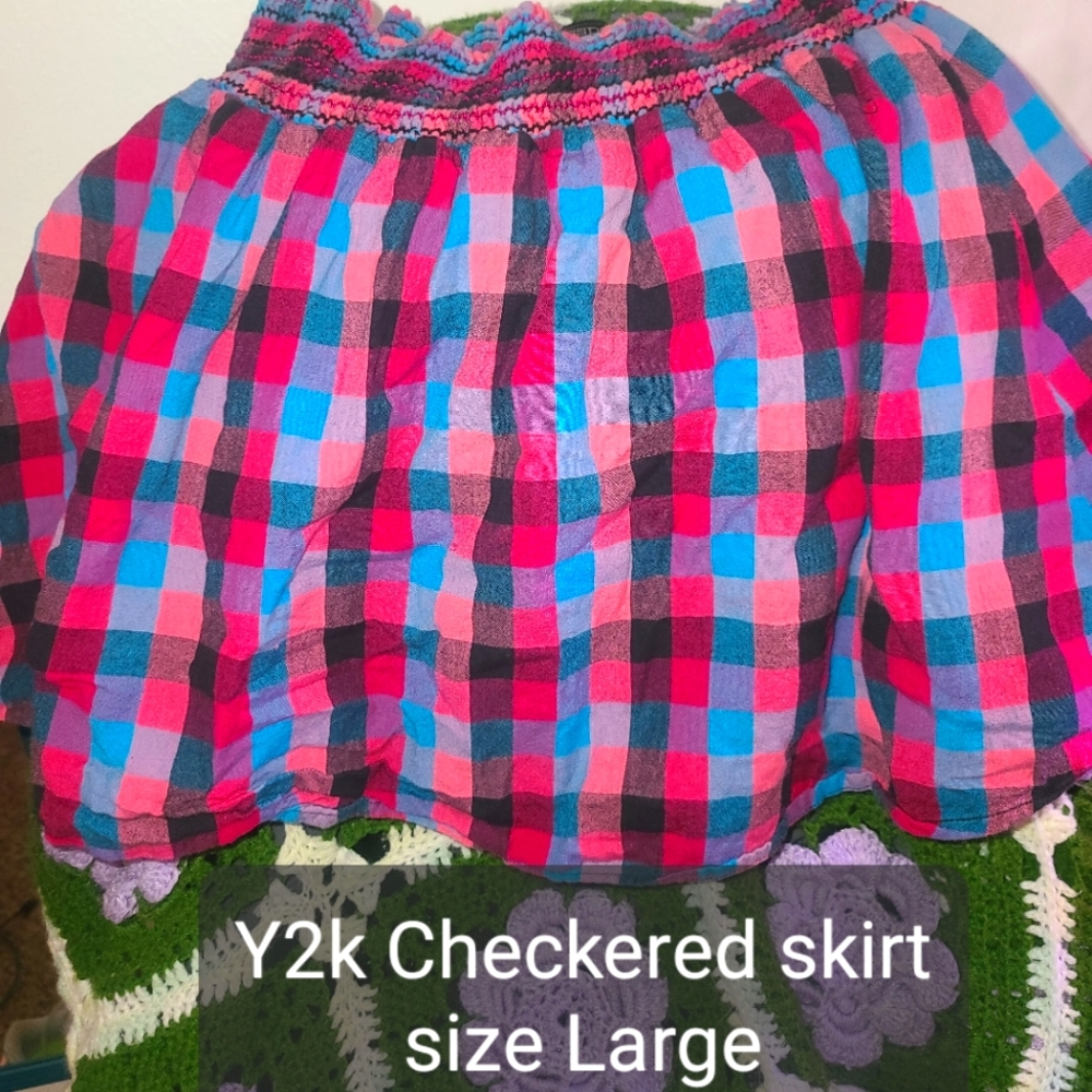 Checkered skirt